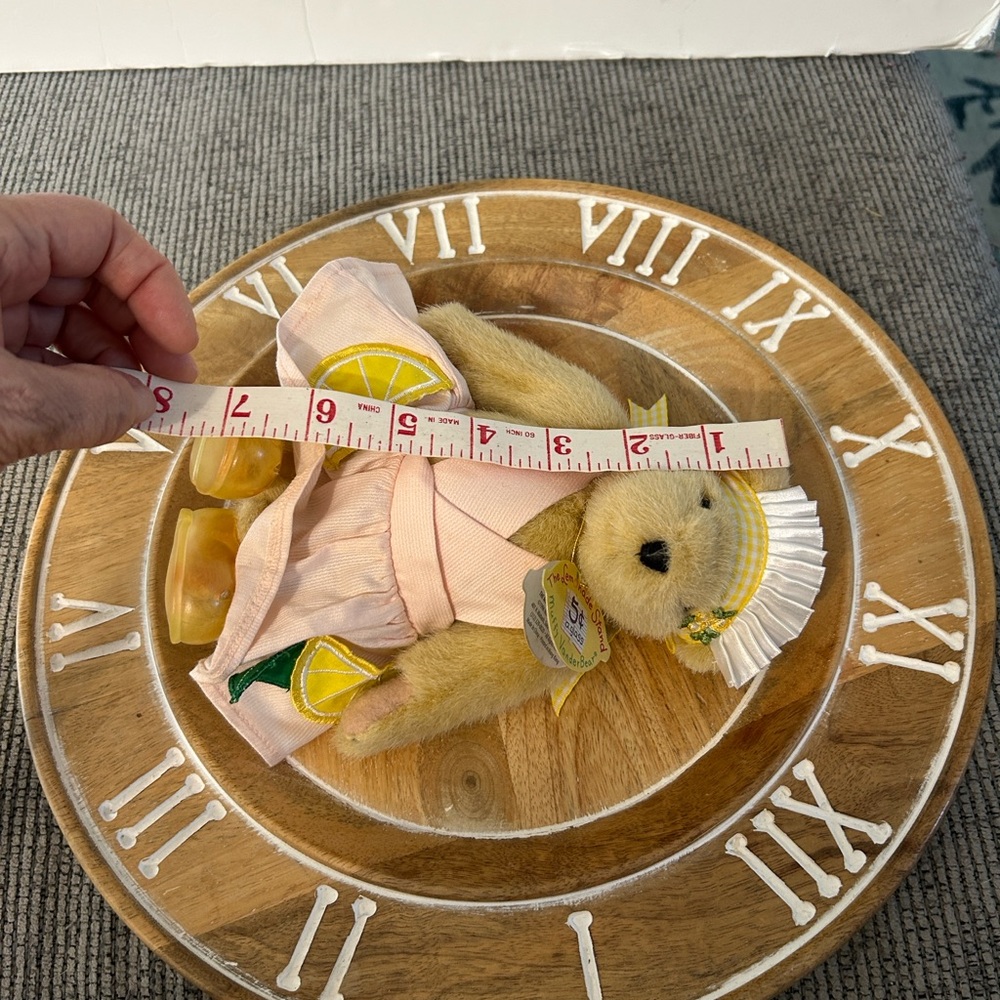 Muffy VanderBear lemonade stand Teddy bear with original tags lemon pockets 1996 - Picture 11 of 12